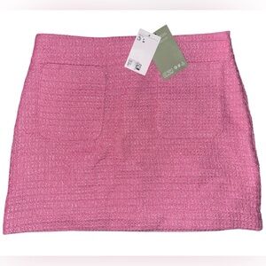 H&M Pink Textured Mini Skirt Size 6 NWT